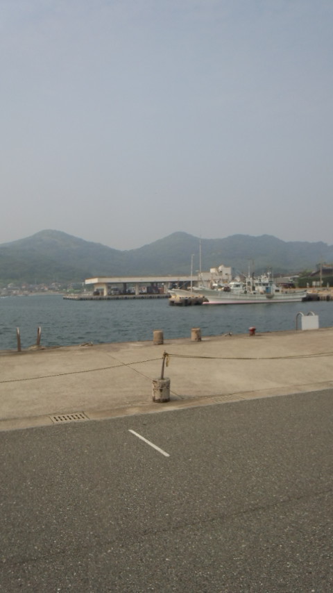西浦漁港 船べり